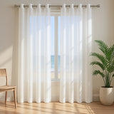 Velo Argollado Blanco 270x220cm Doble Faz Fondo Entero