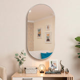 Espejo de Pared Rainbow Capri 50x100cm Ovalado con Marco En PVC