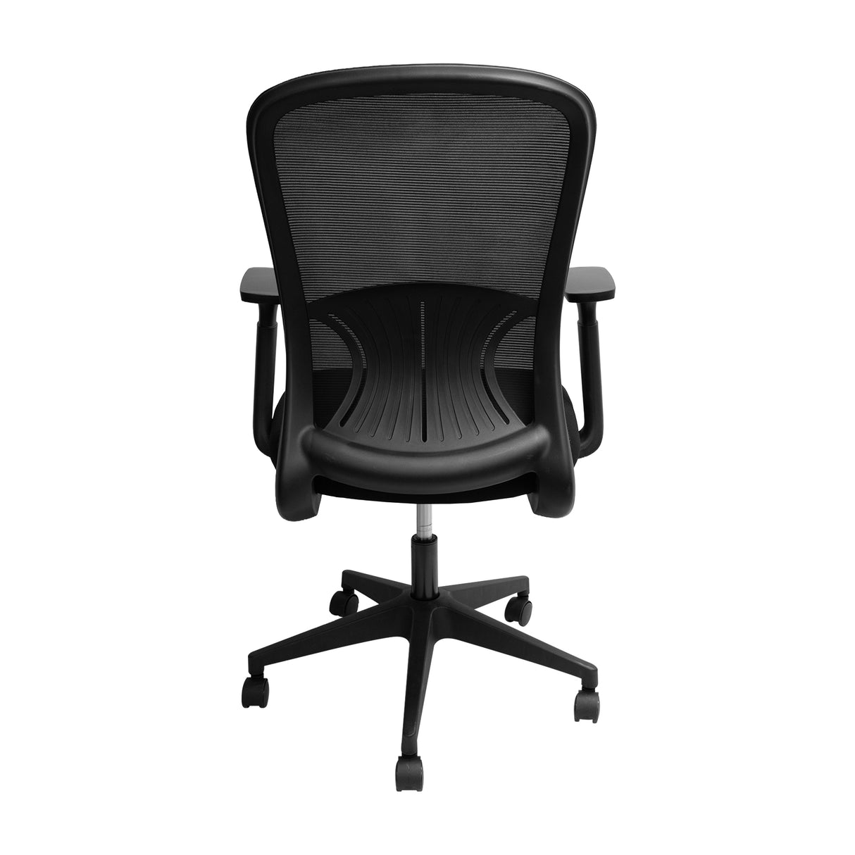 Silla de oficina Beijin Negro 64x112cm Giratoria con Apoya Brazos Espaladar Reclinable y Soporte Lumbar