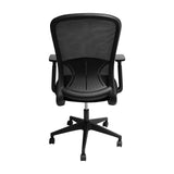 Silla de oficina Beijin Negro 64x112cm Giratoria con Apoya Brazos Espaladar Reclinable y Soporte Lumbar