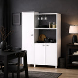 Alacena Niza Blanco 96.5x119cm con Tres Puertas y con Patas