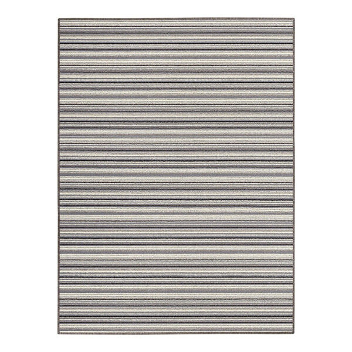 Alfombra Newark Negro y Multicolor 150x200cm Rectangular Suave para Sala De Estar de Lineas