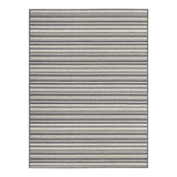 Alfombra Newark Negro y Multicolor 150x200cm Rectangular Suave para Sala De Estar de Lineas