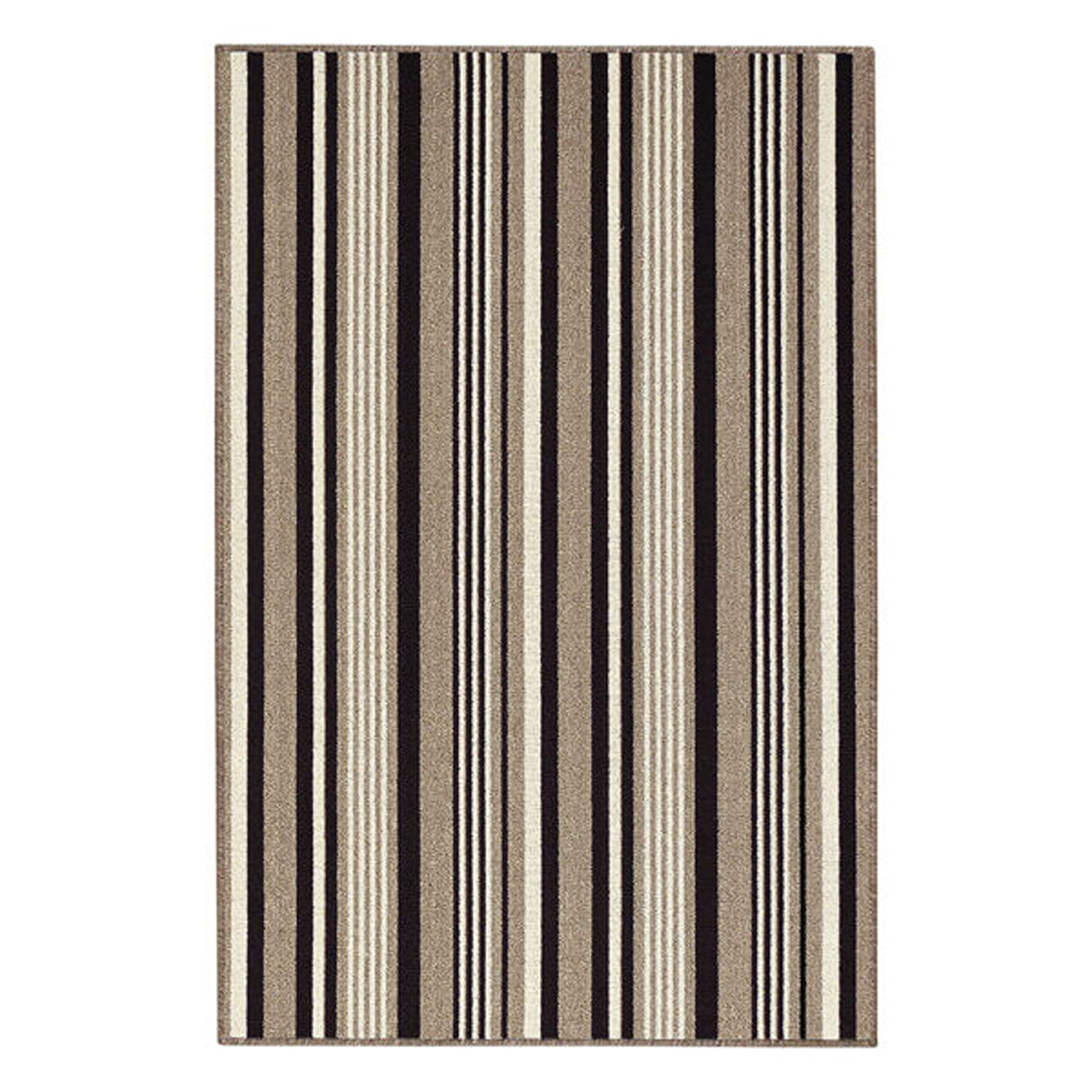 Alfombra Newark Café y Multicolor 150x100cm Rectangular Suave para Dormitorio de Lineas