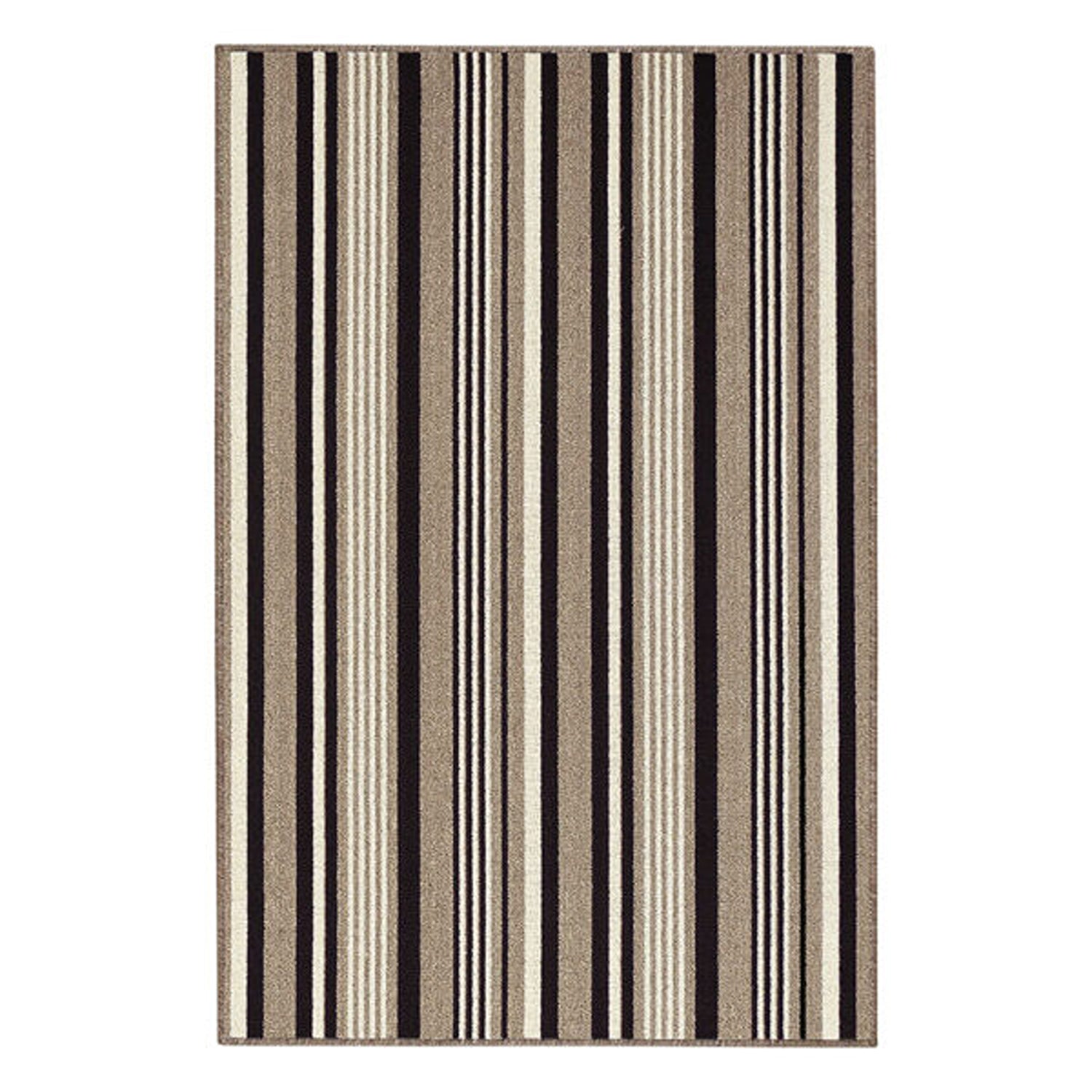 Alfombra Newark Café y Multicolor 150x100cm Rectangular Suave para Dormitorio de Lineas