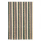 Alfombra California Verde y Cafe 150x100cm Rectangular Suave para Sala De Estar de Lineas