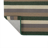 Alfombra California Verde y Cafe 150x100cm Rectangular Suave para Sala De Estar de Lineas