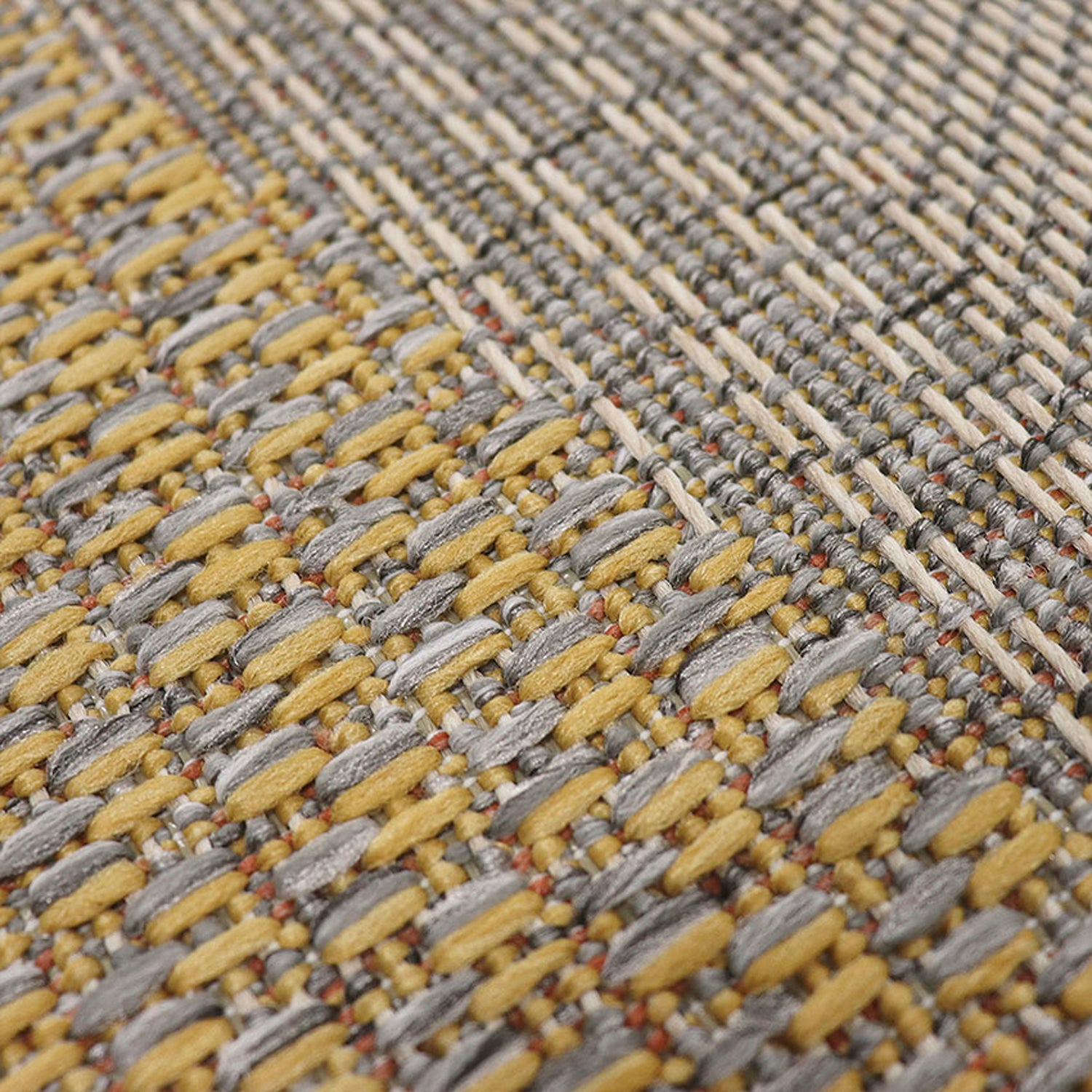 Alfombra Colors Café y Amarillo 150x100cm Rectangular Suave para Sala De Estar de Figuras Abstractas