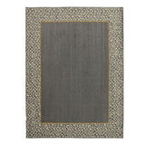 Alfombra Oregon Gris Oscuro y Amarillo 200x150cm Rectangular Suave para Dormitorio de Rectangulos