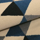 Alfombra Oregon Azul y Negro 100x50cm Rectangular Suave para Banho de Rombos