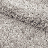 Alfombra Hawaii Gris 200x150cm Rectangular Suave para Sala De Estar Fondo Entero