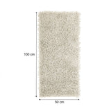 Alfombra Hawaii Blanco Crema 100x50cm Rectangular Suave para Sala De Estar Fondo Entero