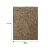 Alfombra Hawaii Cafe 200x150cm Rectangular Suave para Sala De Estar Fondo Entero