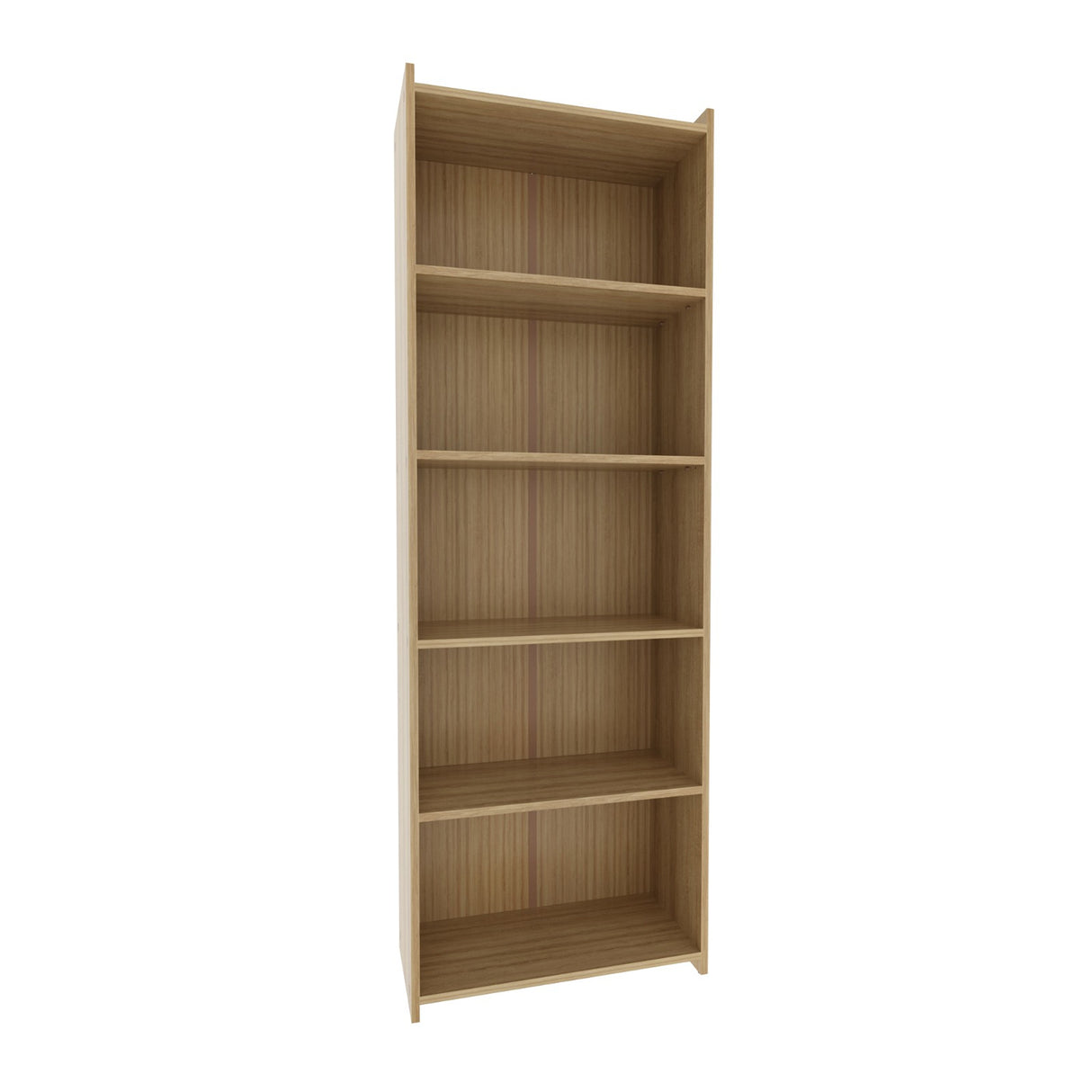 Combo Biblioteca y Escritorio Paris Almendra 80x113cm con Seis Entrepaños