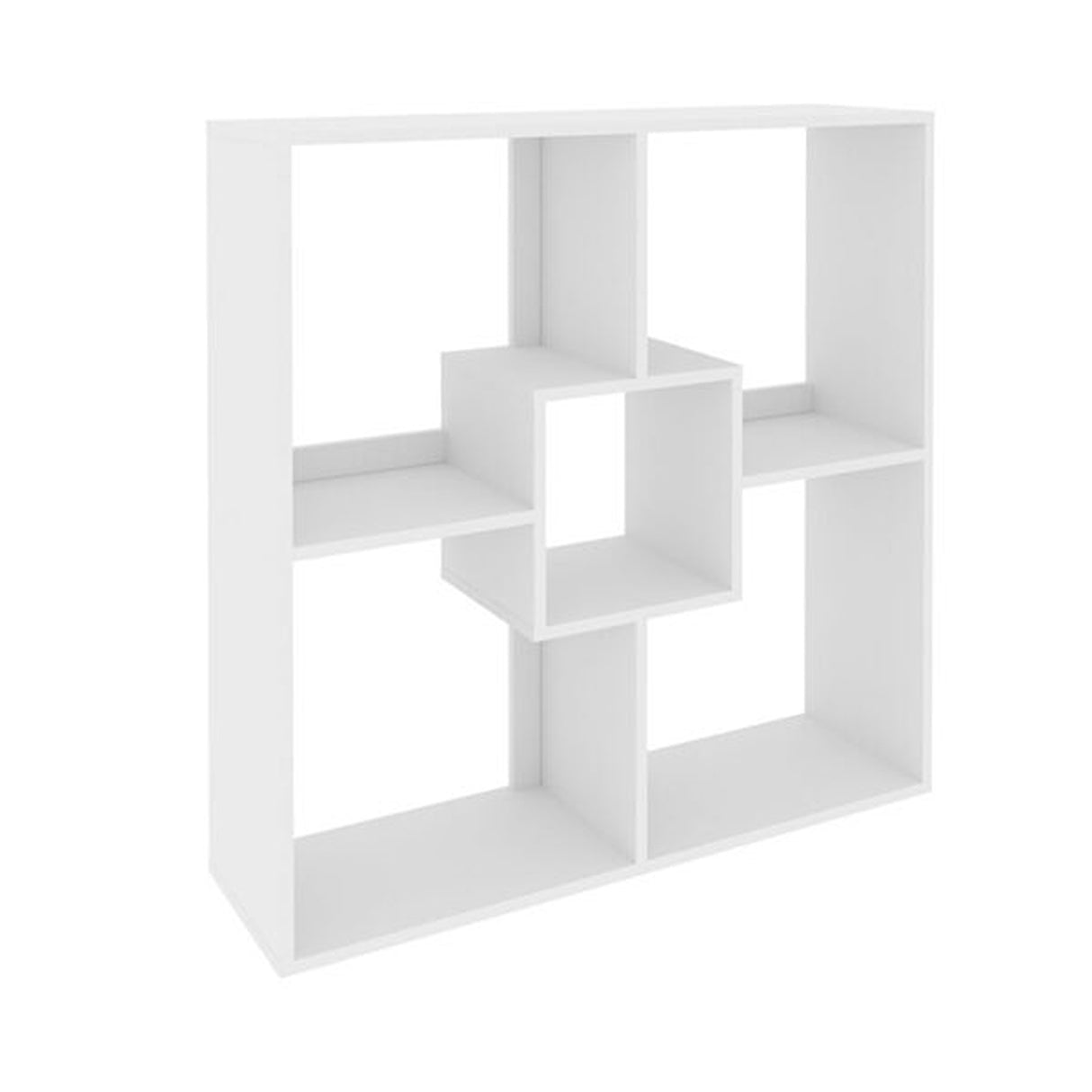 Estante Gracia Blanco 90x90cm con Cinco Entrepaños