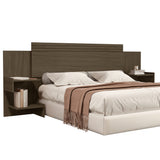 Cabecero Ajustable Aurora Marrón 230x107cm Para Cama Doble