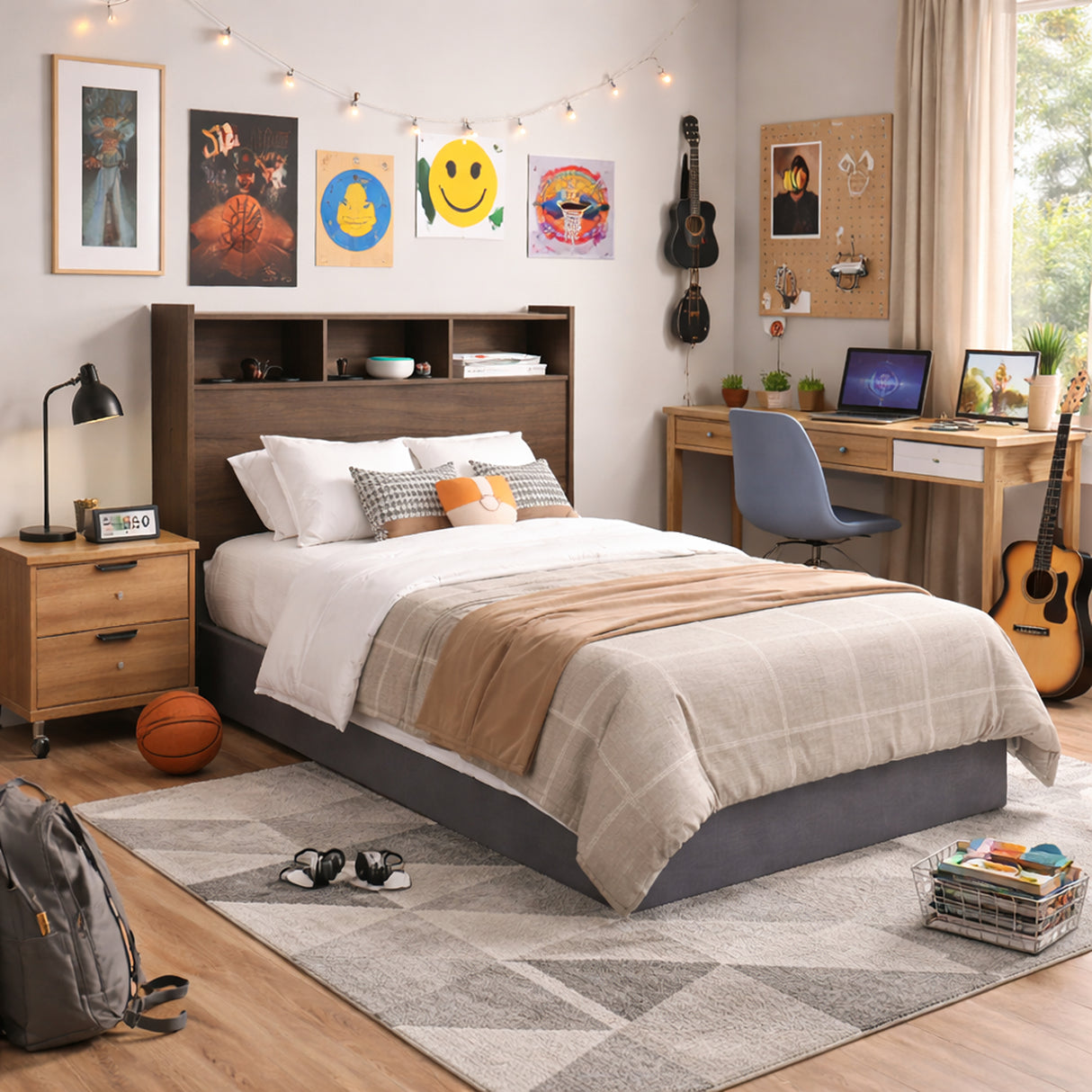 Cabecera Texas Marrón 145x121cm Para Cama Doble