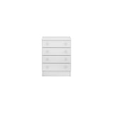 Cómoda Serena Blanco 64x79cm de Cuatro Hileras con Cuatro Cajones