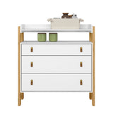 Cómoda Fantasia Blanco 88.2x93cm de Tres Hileras con Tres Cajones