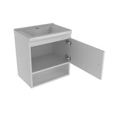 Mueble para Lavamanos Linz Blanco 44.3x45cm Individual Flotante con Lavamanos Integrado