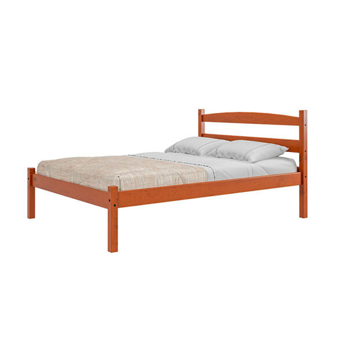 Cama Kazan Almendra 147x96cm para Colchon Semidoble 120 X 190 Cm con Cabecero