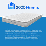 Combo Base Cama y Colchoneta Ariel Blanco 108x160cm con Cabecero y con Almacenamiento