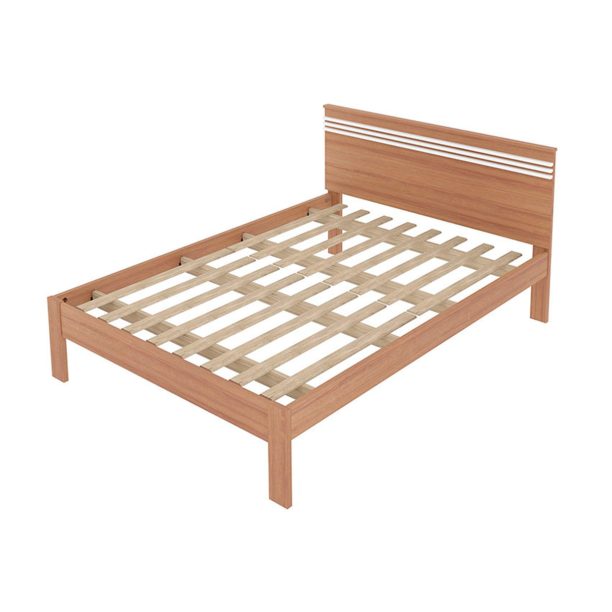Combo Base Cama y Colchón Kaia Almendra 148.6x93cm para Colchon Doble 140 X 190 Cm