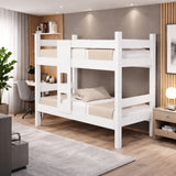 Camarote Leticia Blanco 100x160cm para Colchon Sencillo 90 X 190 Cm