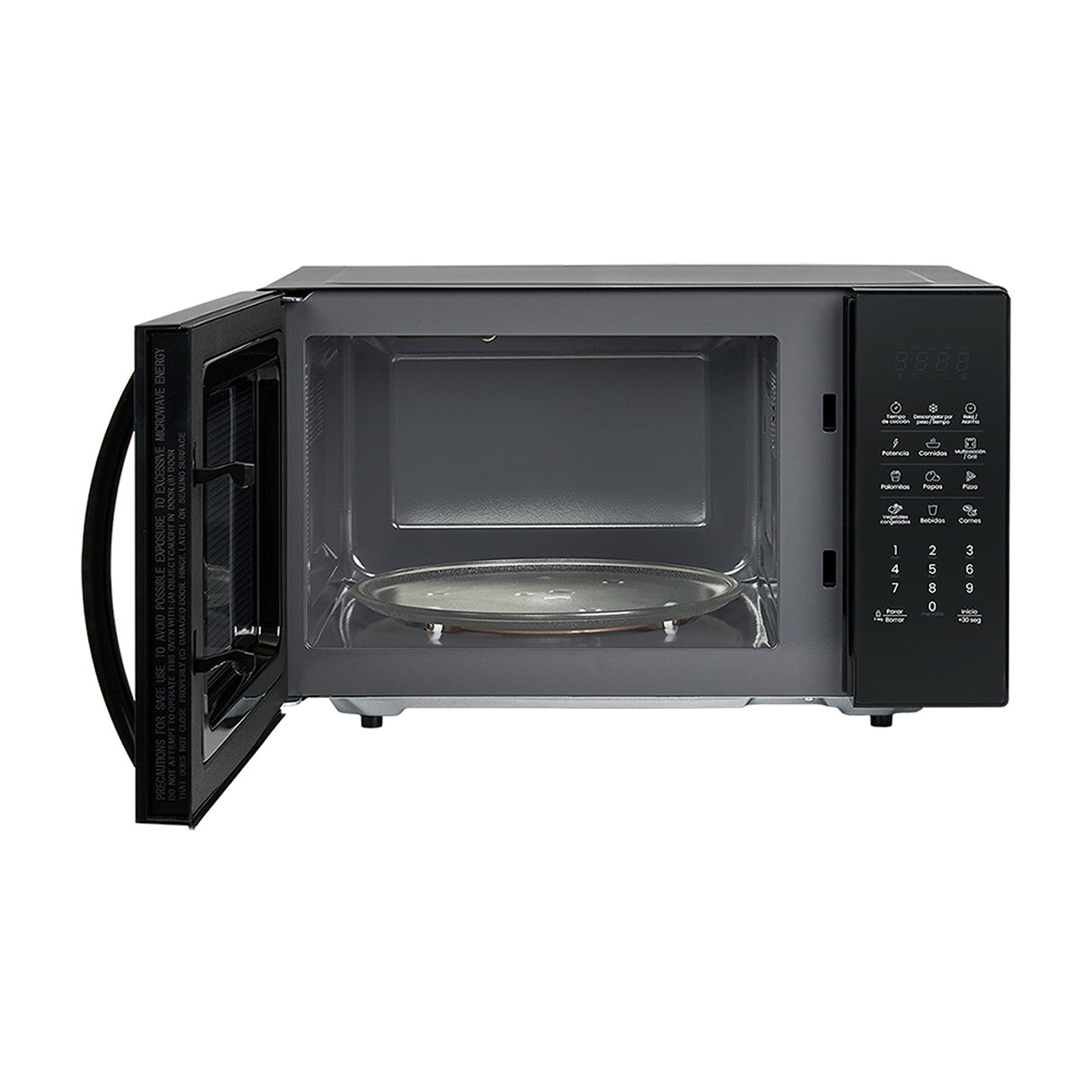 Horno Microondas Haceb Negro 48.5x29.3cm de 25 Litros con 12 Funciones