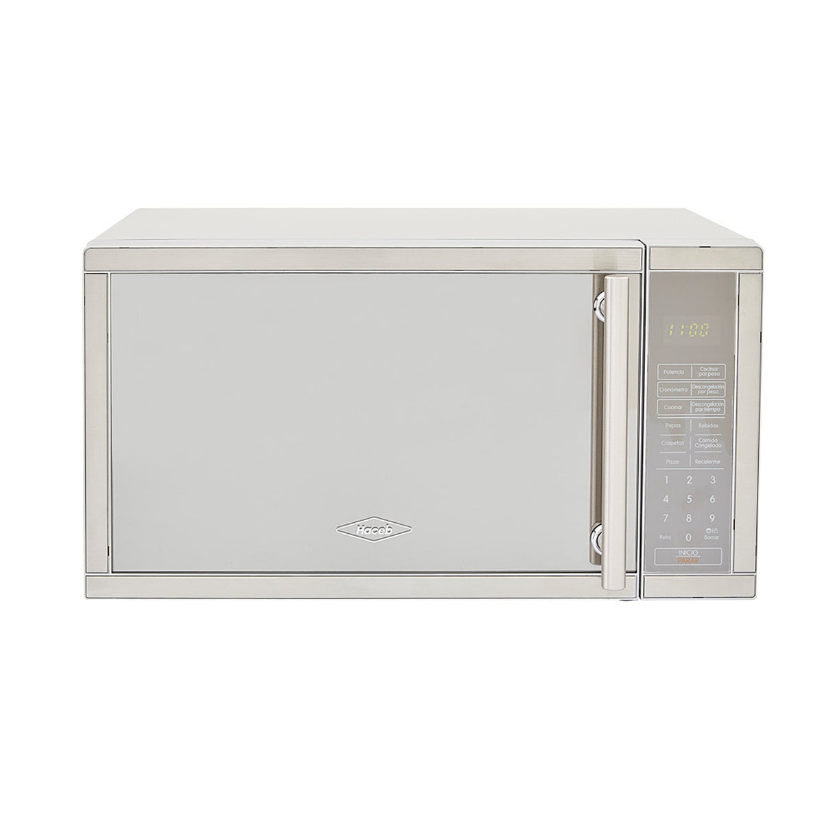 Horno Microondas Haceb Inox 33x26.1cm de 20 Litros con 12 Funciones