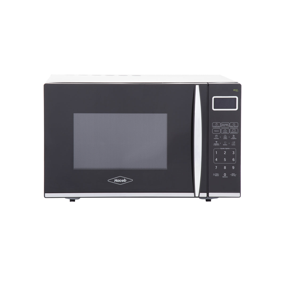 Horno Microondas Haceb Negro 43.8x32.6cm de 31 Litros con 12 Funciones
