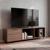 Rack de TV Dorne Avellana 162x41.1cm para TV Hasta 65" Pulgadas con Tres Compartimientos