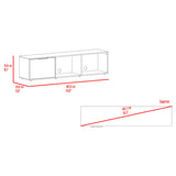 Rack de TV Dorne Avellana 162x41.1cm para TV Hasta 65" Pulgadas con Tres Compartimientos