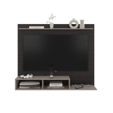 Panel de TV Munt Positano y Wengue 160x130cm para TV Hasta 70" Pulgadas con Dos Compartimientos