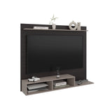 Panel de TV Munt Positano y Wengue 160x130cm para TV Hasta 70" Pulgadas con Dos Compartimientos