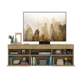 Rack de TV Paris Castaño 175x48cm para TV Hasta 55" Pulgadas con Seis Compartimientos