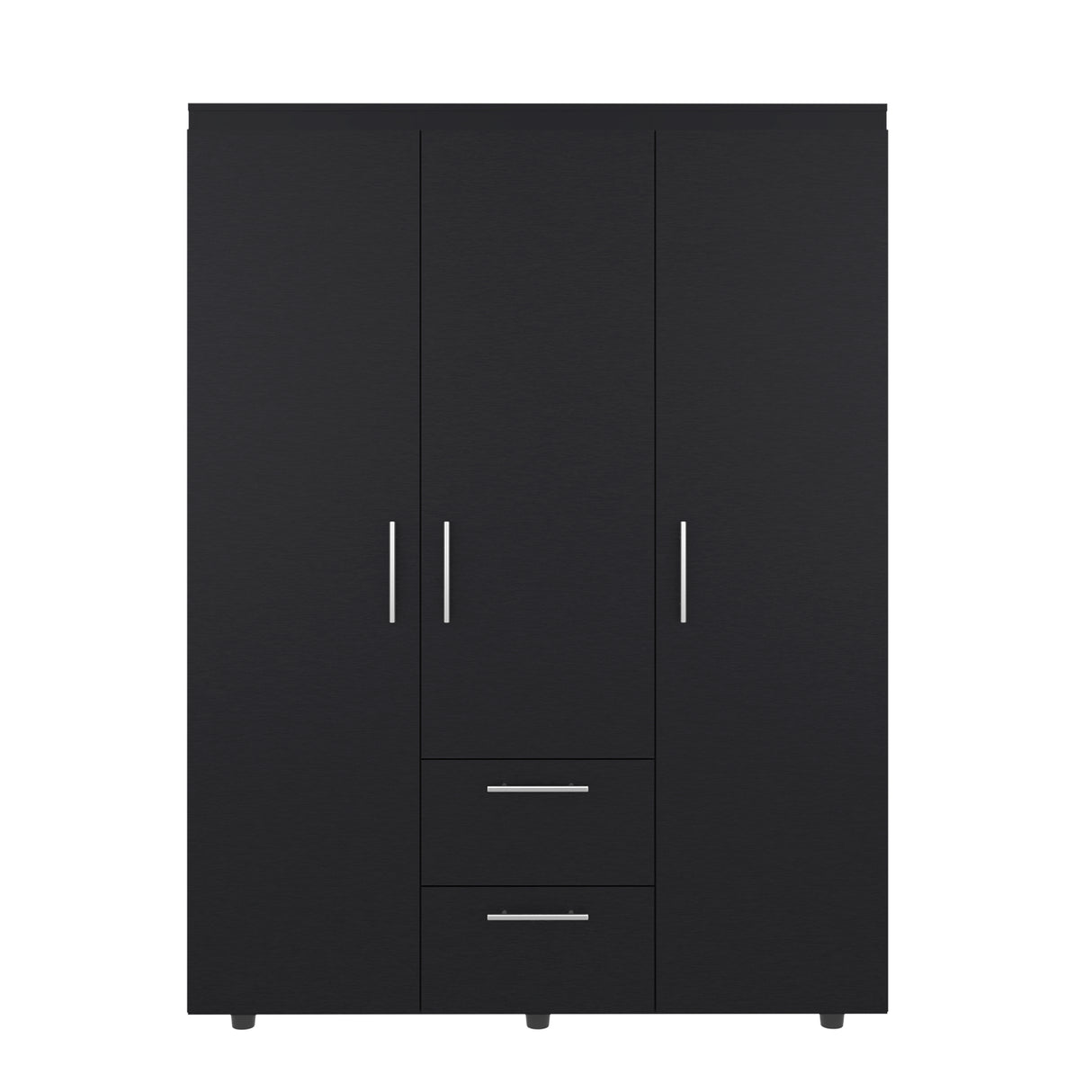 Closet Baru Wengue 135x180cm con Tres Puertas y con Dos Cajones