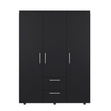 Closet Baru Wengue 135x180cm con Tres Puertas y con Dos Cajones
