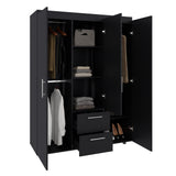 Closet Baru Wengue 135x180cm con Tres Puertas y con Dos Cajones
