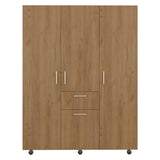 Closet Amalfi Fresno Europeo 140x183cm con Cuatro Puertas y con Un Cajón