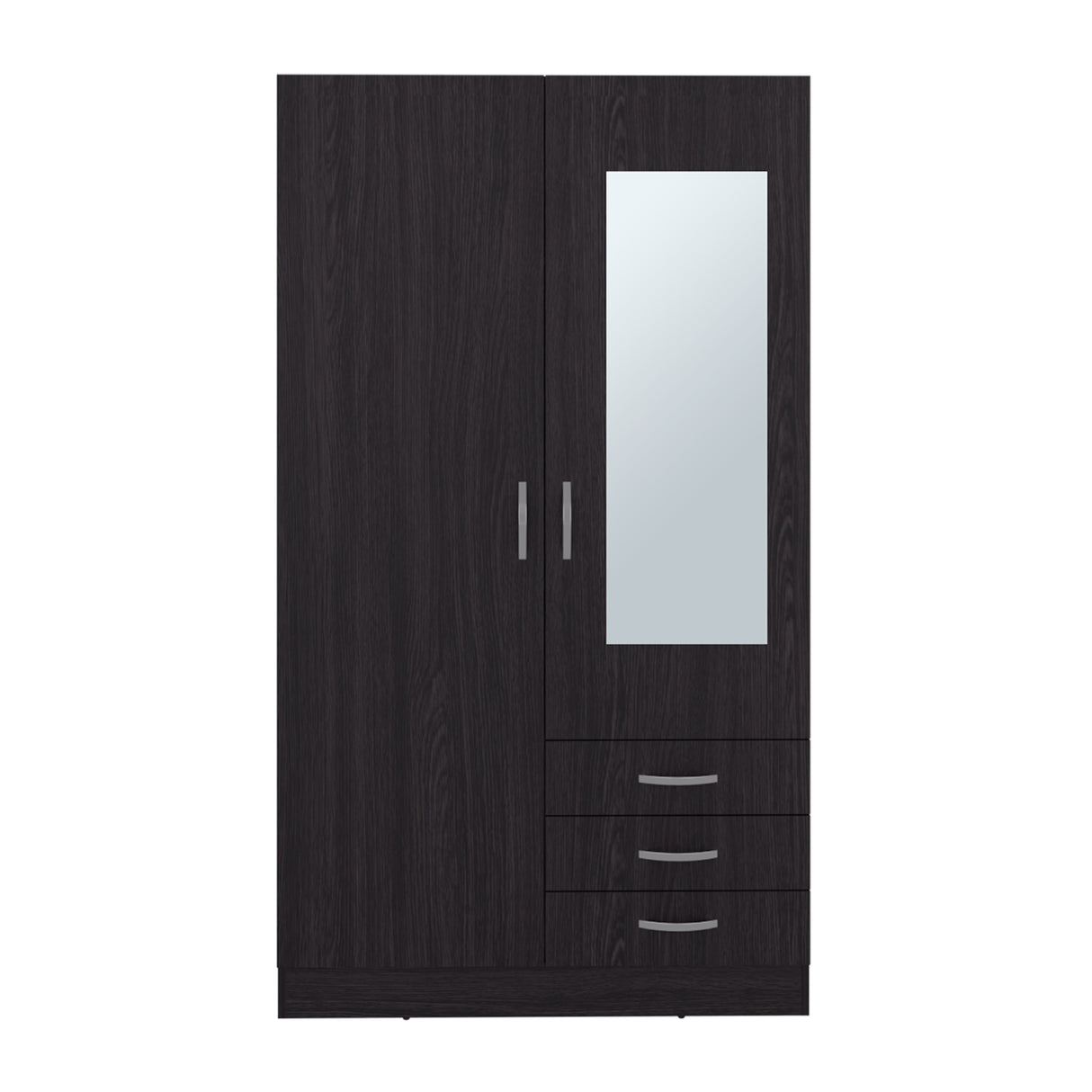 Closet Marfil Wengue 100x180.6cm con Dos Puertas y con Tres Cajones