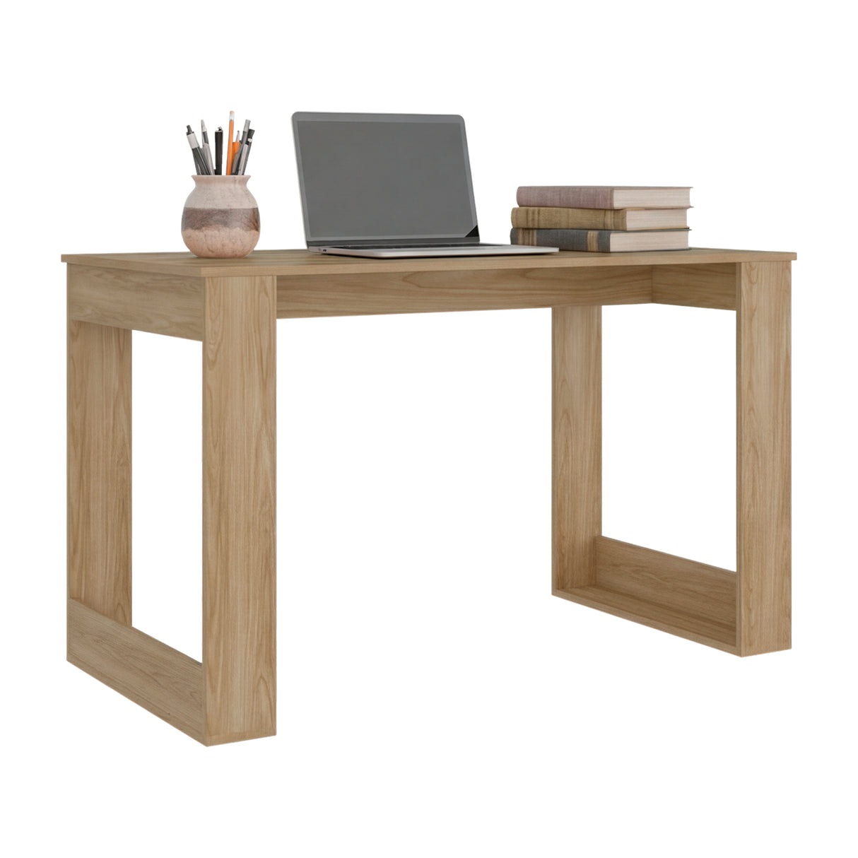 Escritorio Oviedo Fresno Europeo 120x73cm con Tres Compartimientos