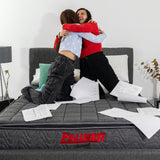 Colchón Enrollado Orthopack BTU Gris Doble 140 X 190 Cm Ortopedico Firmeza Medio con Pillow Sencillo