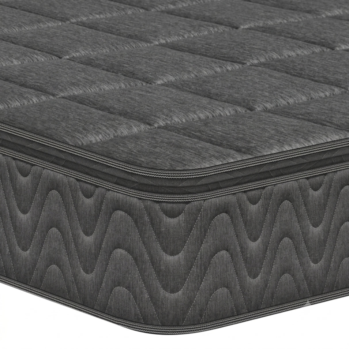 Colchón Enrollado Orthopack BTU Gris King 200 X 200 Cm Ortopedico Firmeza Medio con Pillow Sencillo