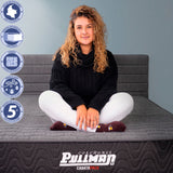 Colchón Enrollado Casatapack Negro y Gris Sencillo 100 X 190 Cm Ortopedico Firmeza Firme con Pillow Sencillo