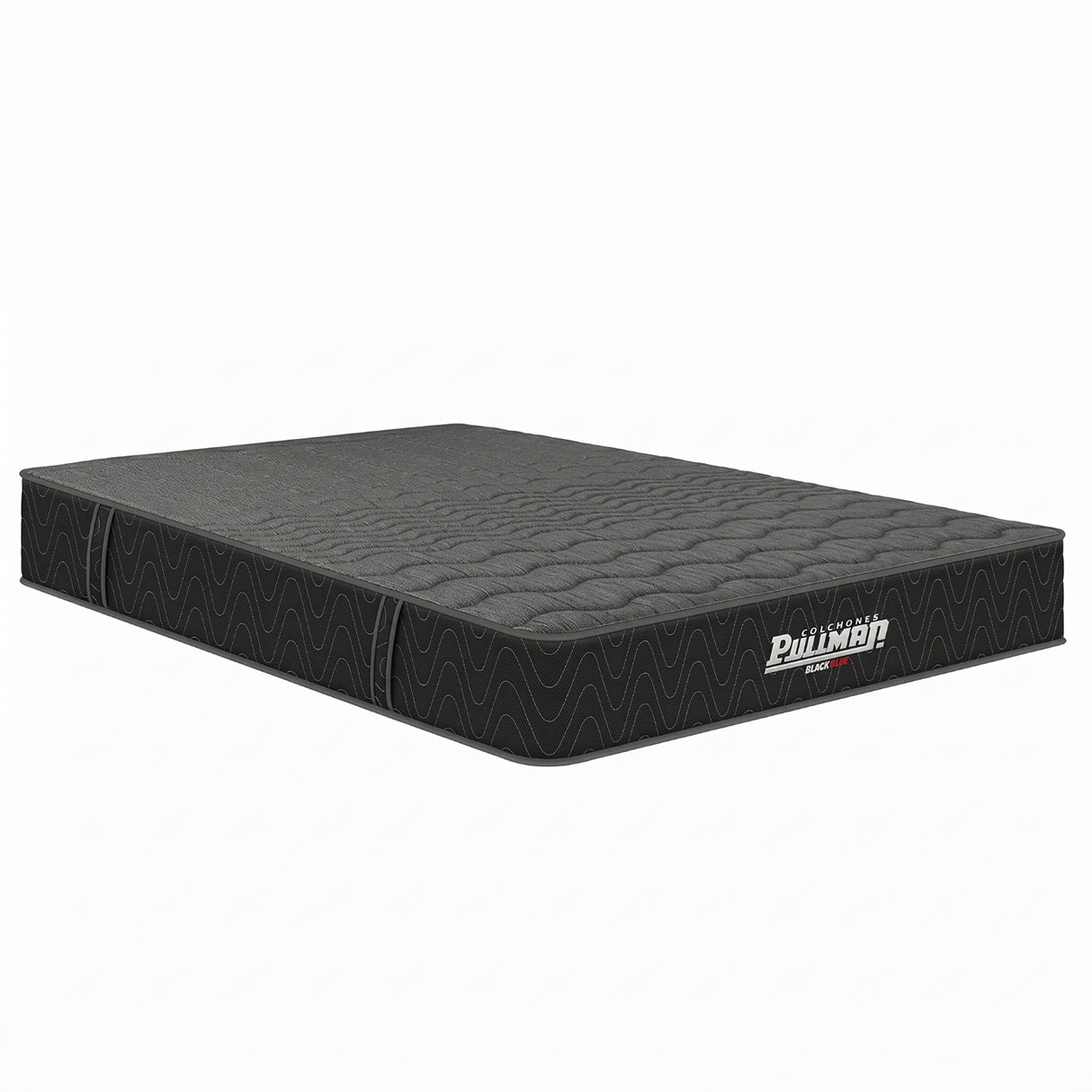Colchón Enrollado Casatapack Negro y Gris King 200 X 200 Cm Ortopedico Firmeza Firme con Pillow Sencillo