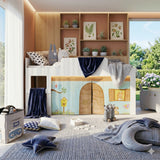Cama Infantil Blanco 93.2x100.2cm para colchón Sencillo 90 X 190 Cm con Cabecero y sin Colchon