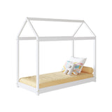 Cama Infantil Montessoriaba Blanco 74.2x137.5cm para colchón Infantil 70 X 130 Cm y sin Colchon