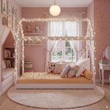 Cama Infantil Montessoriaba Blanco 74.2x137.5cm para colchón Infantil 70 X 130 Cm y sin Colchon