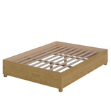 Cama Monaco Castaño 144x35.4cm para colchón Doble 140 X 180 Cm y sin Colchon